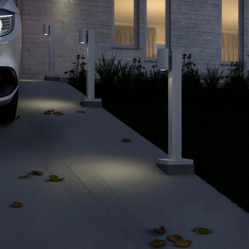 Poste balizador de iluminação de jardim - L92 - MP Design Inc. - para espaços públicos / contemporâneo / em alumínio anodizado