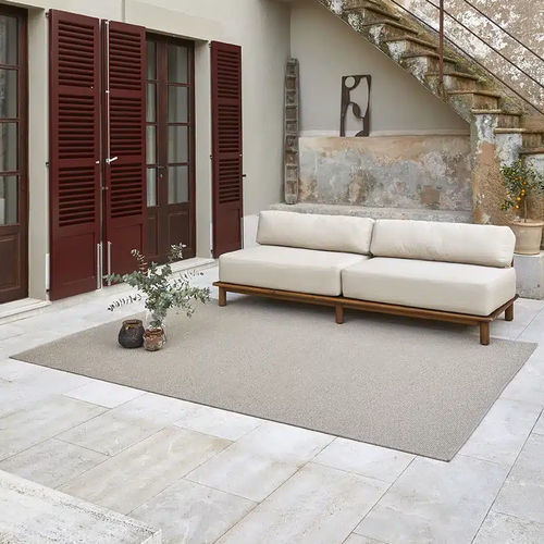 Tapete contemporâneo - TERRA SERENGUETI COCONUT - Rols Carpets - de cor lisa / em PET / retangular