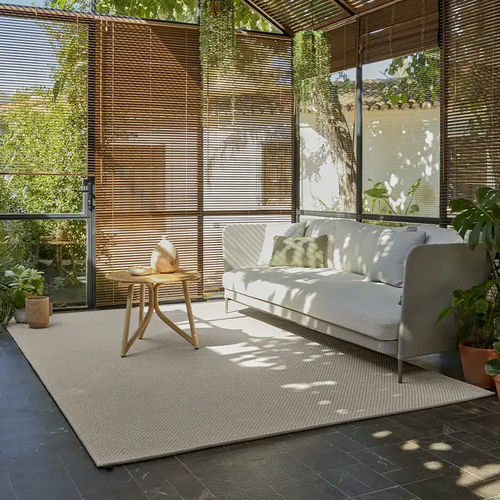 Tapete contemporâneo - TERRA SAHARA OAT - Rols Carpets - de cor lisa / em PET / retangular