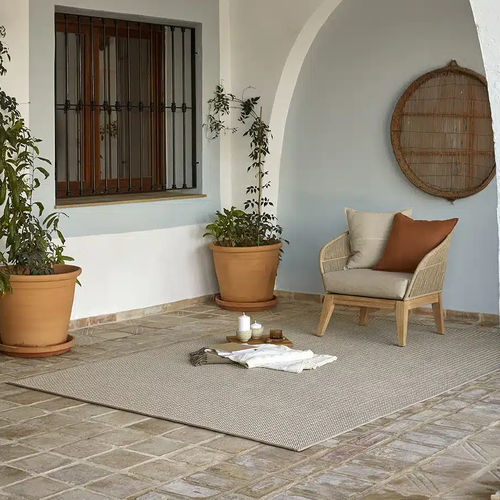 Tapete contemporâneo - TERRA UYUNI COCONUT  - Rols Carpets - listrado / em PET / retangular