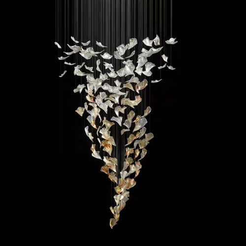 Lustre contemporâneo - FLAMENCO - Sans Souci s r.o. - em cristal / para 6 lâmpadas / para 8 lâmpadas