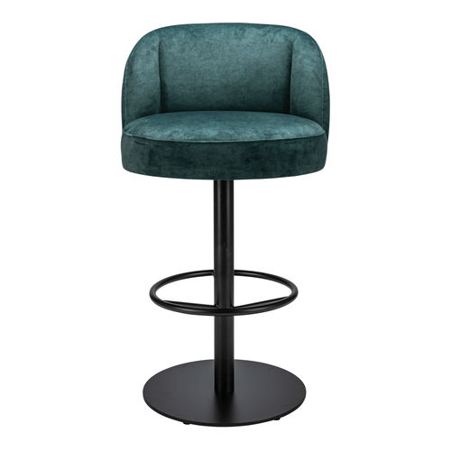 Cadeira alta contemporânea - Lux 04 HS - Satelliet Originals - para ambiente interno / em veludo / com base metálica