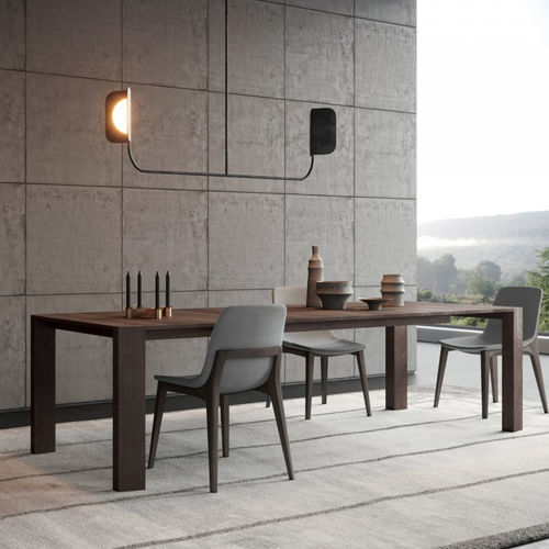 Mesa contemporânea - GOLD - Kico srl - em nogueira / com folheado de madeira / com base em madeira maciça