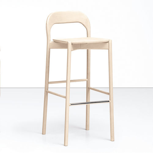 Banqueta alta contemporânea - EARL  - Piaval srl - em tecido / em faia / com base em faia