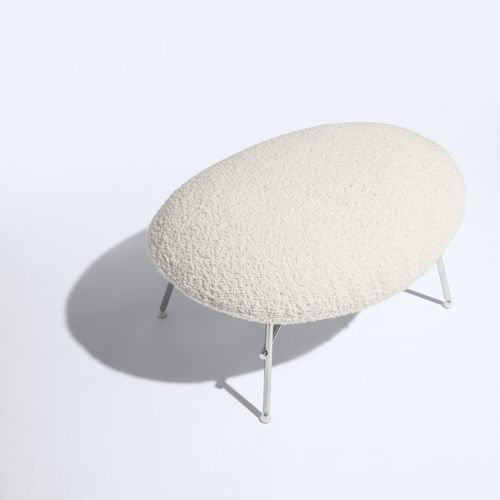 Puff contemporâneo - CLOCHE - Piaval srl - em tecido / em faia / metálico