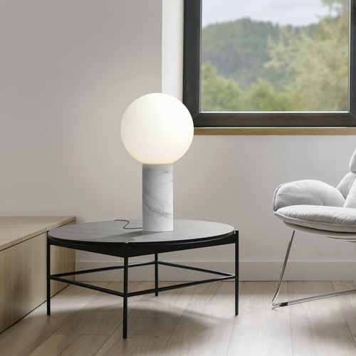 Luminária de mesa - PILAR - Pablo Designs - em vidro / em mármore / em opalina