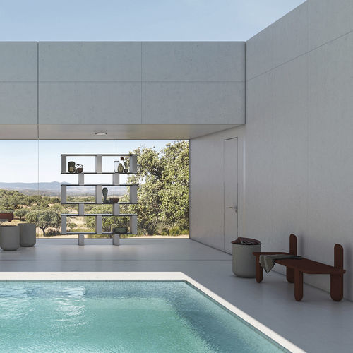 Revestimento para parede externa - RIALTO - CIMENTO - em concreto / liso / jateado com areia