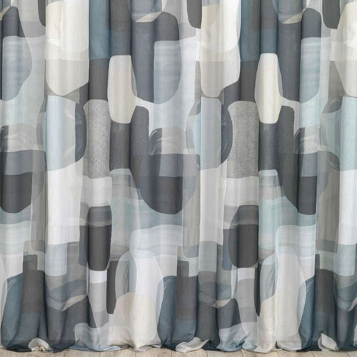 Tecido para cortinas - ANZIO - Ciesse Tendaggi srl - com padrão geométrico / em poliéster / lavável