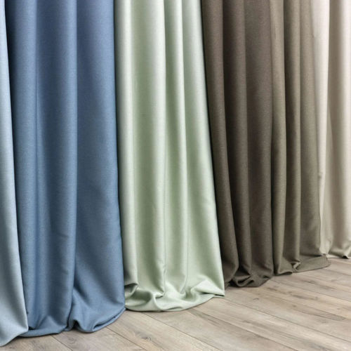 Tecido para cortinas - ECLISSI  - Ciesse Tendaggi srl - de cor lisa / em poliéster retardante de chama / lavável