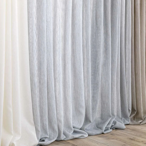 Cortina de voile de cor lisa - IOLE - Ciesse Tendaggi srl - de lã / em linho / em viscose