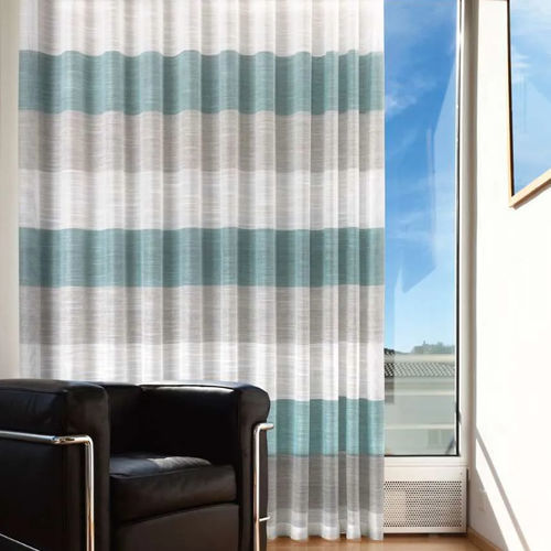 Tecido para cortinas - WHIM  - Ciesse Tendaggi srl - listrado / em poliéster retardante de chama / lavável