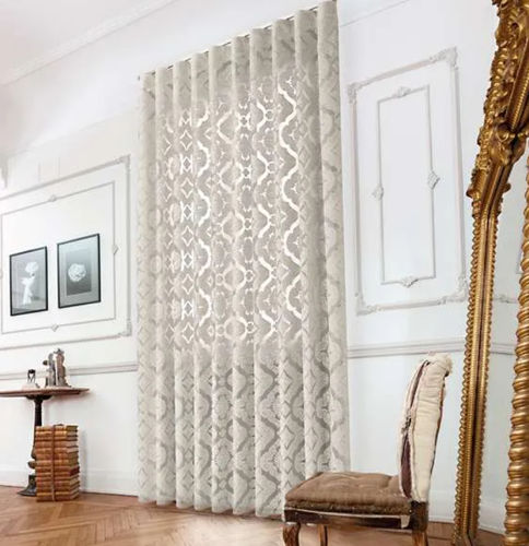 Cortina de voile adamascada - ECHO  - Ciesse Tendaggi srl - em viscose / em poliéster / lavável