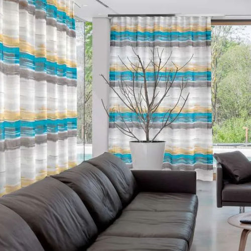Tecido para cortinas - LAMPEDUSA - Ciesse Tendaggi srl - listrado / em linho / lavável