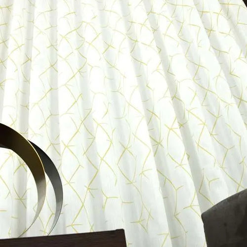 Tecido para cortinas - TUFF  - Ciesse Tendaggi srl - com padrão geométrico / em poliéster / em linho