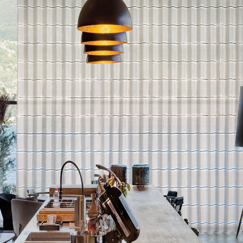 Tecido para cortinas - USTICA - Ciesse Tendaggi srl - listrado / em poliéster / em viscose