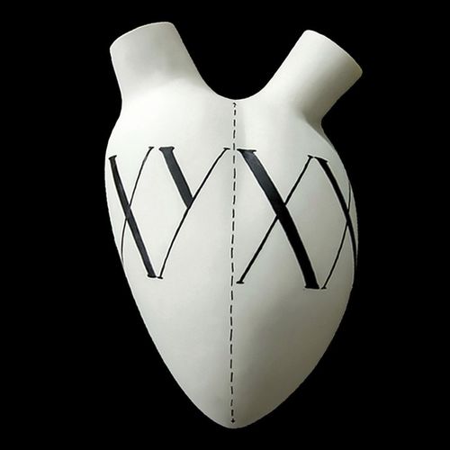 Vaso contemporâneo - H-5 XY/XX - ELICA STUDIO - em porcelana / feito à mão / made in Italy