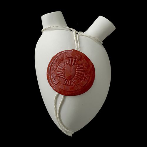 Vaso contemporâneo - SIGIL - ELICA STUDIO - em porcelana / para parede / feito à mão