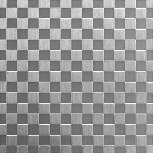 Chapa com motivos - CHECKS  - Rimex - laminada / em inox / texturizada