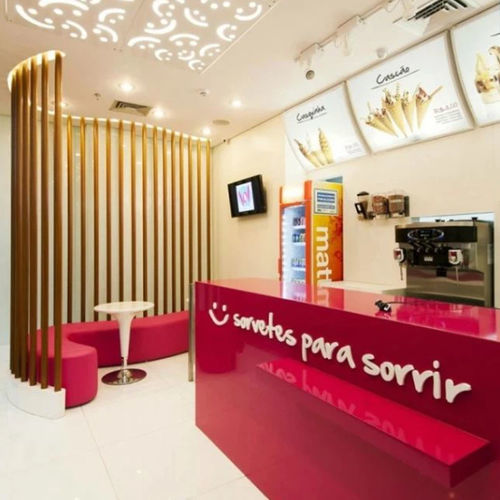 Perfil de separação em WPC - B70  - Foshan Greenzone - para parede divisória / redondo / marrom