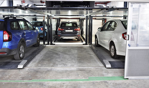 Sistema de estacionamento semiautomático - DE-611 - DE-PARK - com plataforma / com elevador