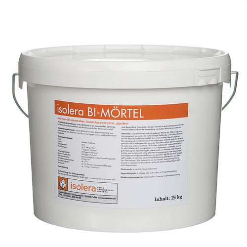 Argamassa de reparação - BI-Mortar - isolera - de vedação / de regularização / de recuperação de estrutura