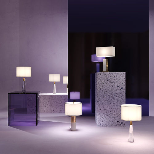 Luminária de mesa - BIANCO - Maytoni - metálica / em vidro soprado / em algodão