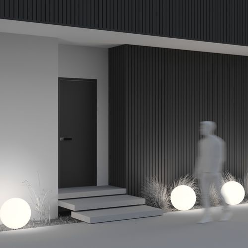 Luminária de piso - Erda - Maytoni - em material plástico / contemporânea / sem fio