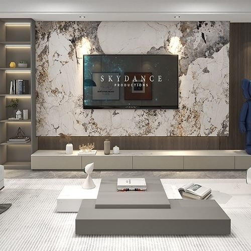 Revestimento para parede interna - PTS-221008   - Protex Flooring - vinílico / com motivos impressos / efeito de mármore