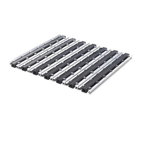 Tapete de entrada da linha comercial - DUPLOMAT 12 OPEN - Almelose Borstelindustrie - em borracha / em EPDM / em material têxtil