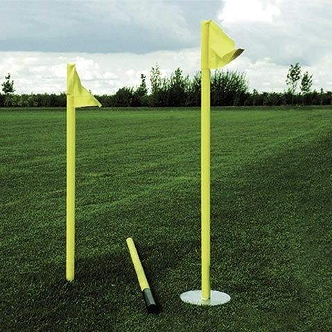 Poste para bandeira - 1-11-003 - helogoal - em material plástico / flexível / para campo de futebol