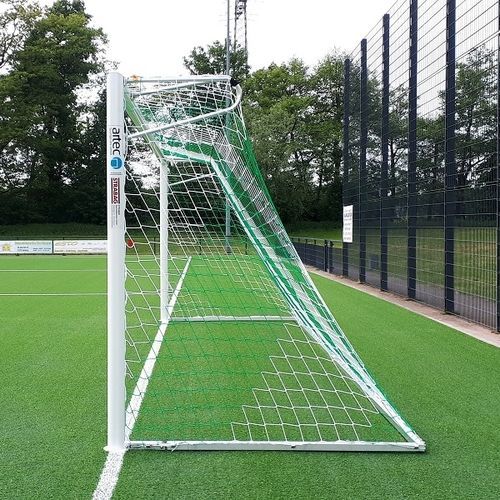 Trave de futebol em alumínio - 30030 - artec Sportsgeräte GmbH - para fixação em buchas no piso / branca / com pintura eletrostática