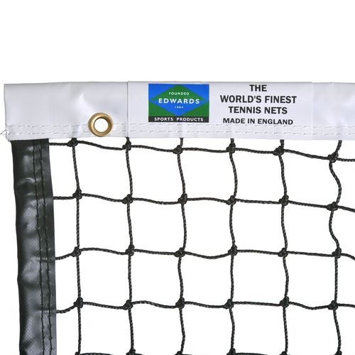 Rede de tênis em polietileno - 5075 - Edwards Sports - preta / 2,5 mm / de competição