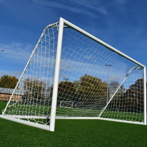 Trave de futebol em alumínio - Edwards Sports - móvel / branca / com pintura eletrostática