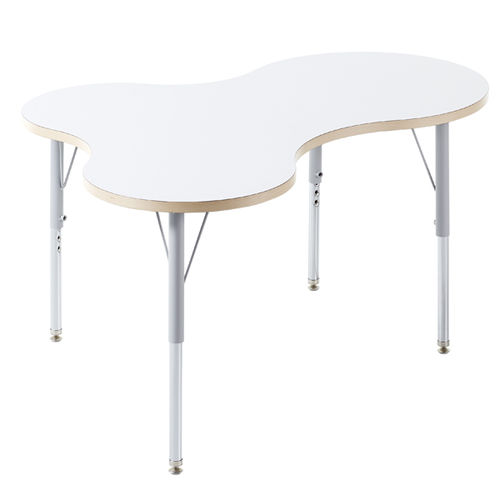 Mesa contemporânea - Up &amp; down - EduHermex - em laminado melamínico / com base metálica / modular