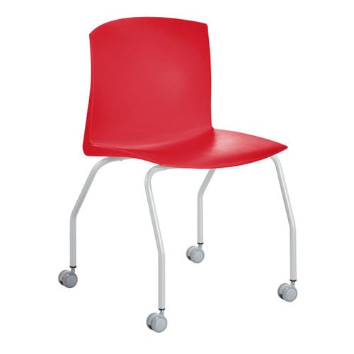 Cadeira contemporânea - Nordic - EduHermex - para ambiente interno / em polipropileno / com base em aço