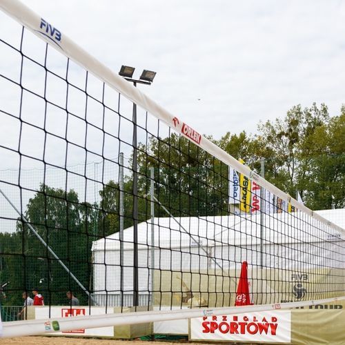 Rede de voleibol em polipropileno - 514/N/A - SPORT TRANSFER Sp. z o.o. - preta / 4 mm / de competição