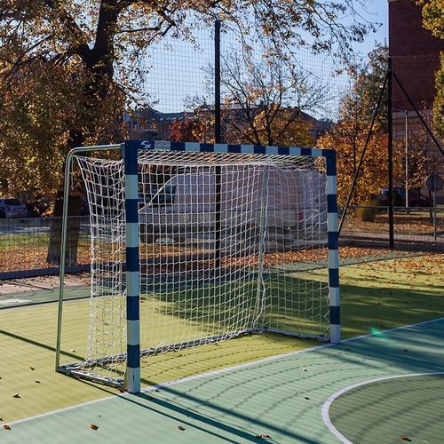 Trave de handebol em alumínio - 13 002/S - SPORT TRANSFER Sp. z o.o. - móvel / em branco e azul / com pintura eletrostática
