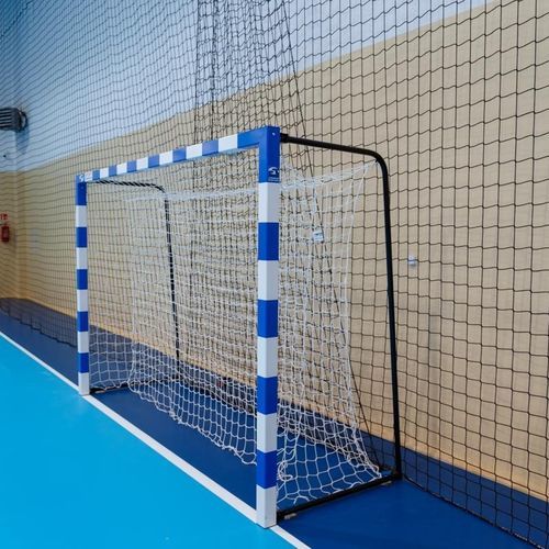 Rede de handebol em polietileno - 112 - SPORT TRANSFER Sp. z o.o. - branca / preta / verde