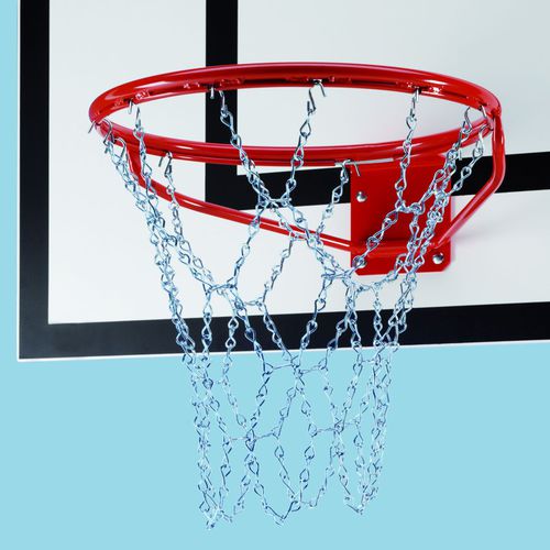 Rede de basquete em aço galvanizado - 1629099 - Schelde Sports - prateada / 6 mm / para esporte amador