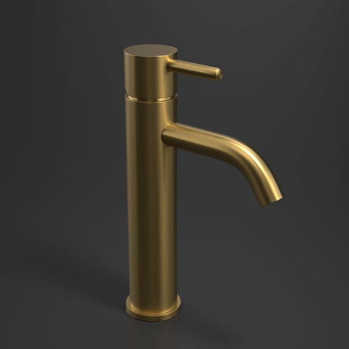 Misturador monocomando para lavatório - R376-L - NEILUR - de bancada / em aço inoxidável / para banheiro