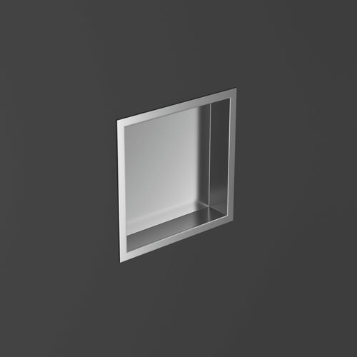 Nicho de parede em aço inoxidável - T540-S - NEILUR - quadrado / para ambiente interno