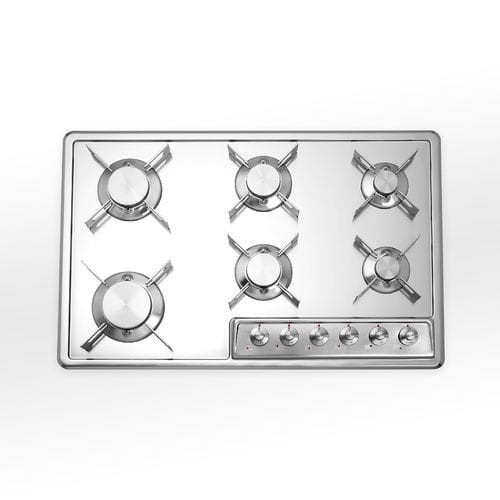 Cooktop a gás - F 579/6G - ALPES-INOX - 6 bocas / de embutir / com botões