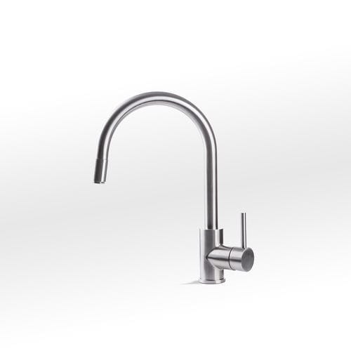 Misturador monocomando de bancada - ALP44-2 - ALPES-INOX - em aço inoxidável / para cozinha / 1 furo