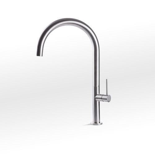 Misturador monocomando de bancada - ALP45 - ALPES-INOX - em aço inoxidável / para cozinha / 1 furo