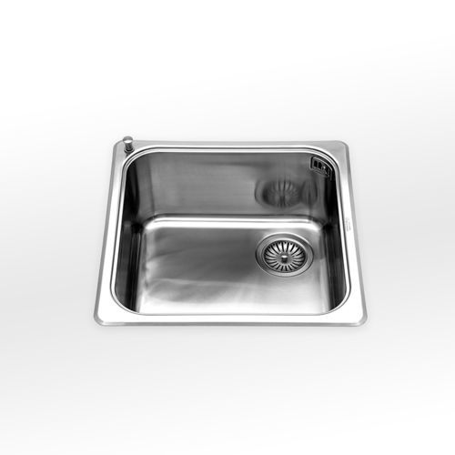 Pia com 1 cuba - radius 60 VF 446 series - ALPES-INOX - sem escorredor / em aço inoxidável / integrada