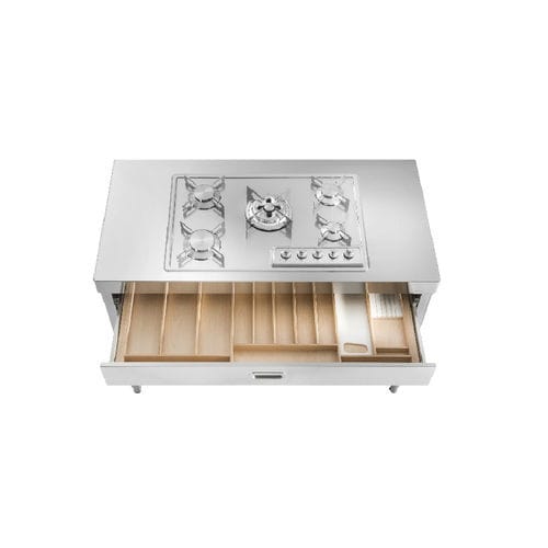 Cooktop a gás - C130-C120/1 - ALPES-INOX - 5 bocas / de embutir / com botões