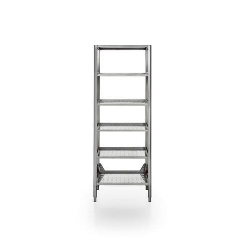 Estante contemporânea - 68/185 DISPENSA APERTA/1 - ALPES-INOX - em aço inoxidável / para cozinha