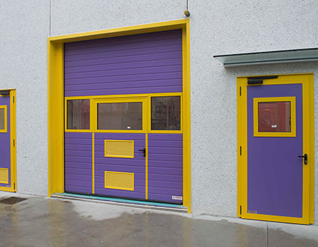 Porta industrial seccionada - Moreschi Chiusure Industriali S.r.l. - em chapa de aço / em aço galvanizado / em espuma de poliuretano