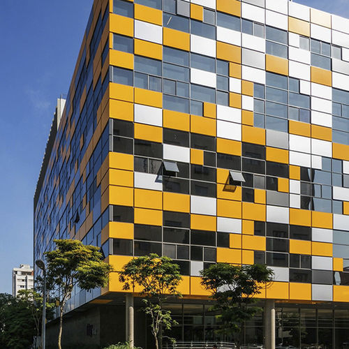 Painel compósito para construção - Foshan Henglicai Building Materials Co.,Ltd. - para parede divisória / para revestimento de fachada / para parede
