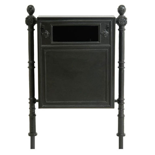 Cesto de papéis em ferro fundido - CS001/B - irollo - em alumínio fundido / em ferro galvanizado